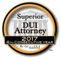 Superior DUI Attorney by the nafdd - 2017 - 4th consecutive year
