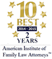 10 Best 2014-2015 | 2 Years | American Institute Of Family Law Attorneys